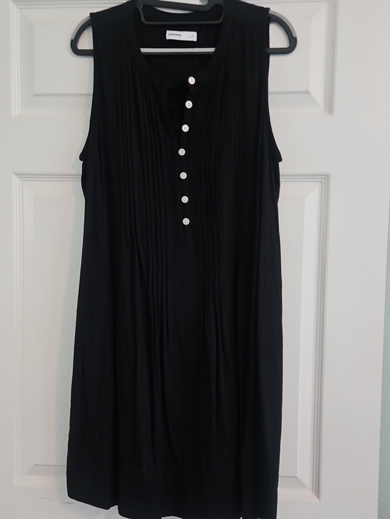 Sonoma Dresses & Skirts - Sonoma Black Sleeveless Button-Front Dress